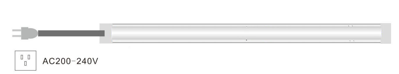 High Voltage COB Led Strip Connect Drawing