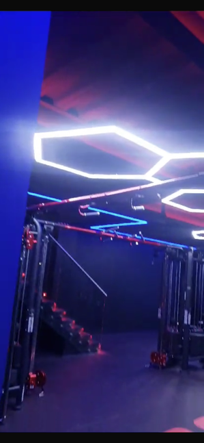 gym-interior-led-strip-controller-installation