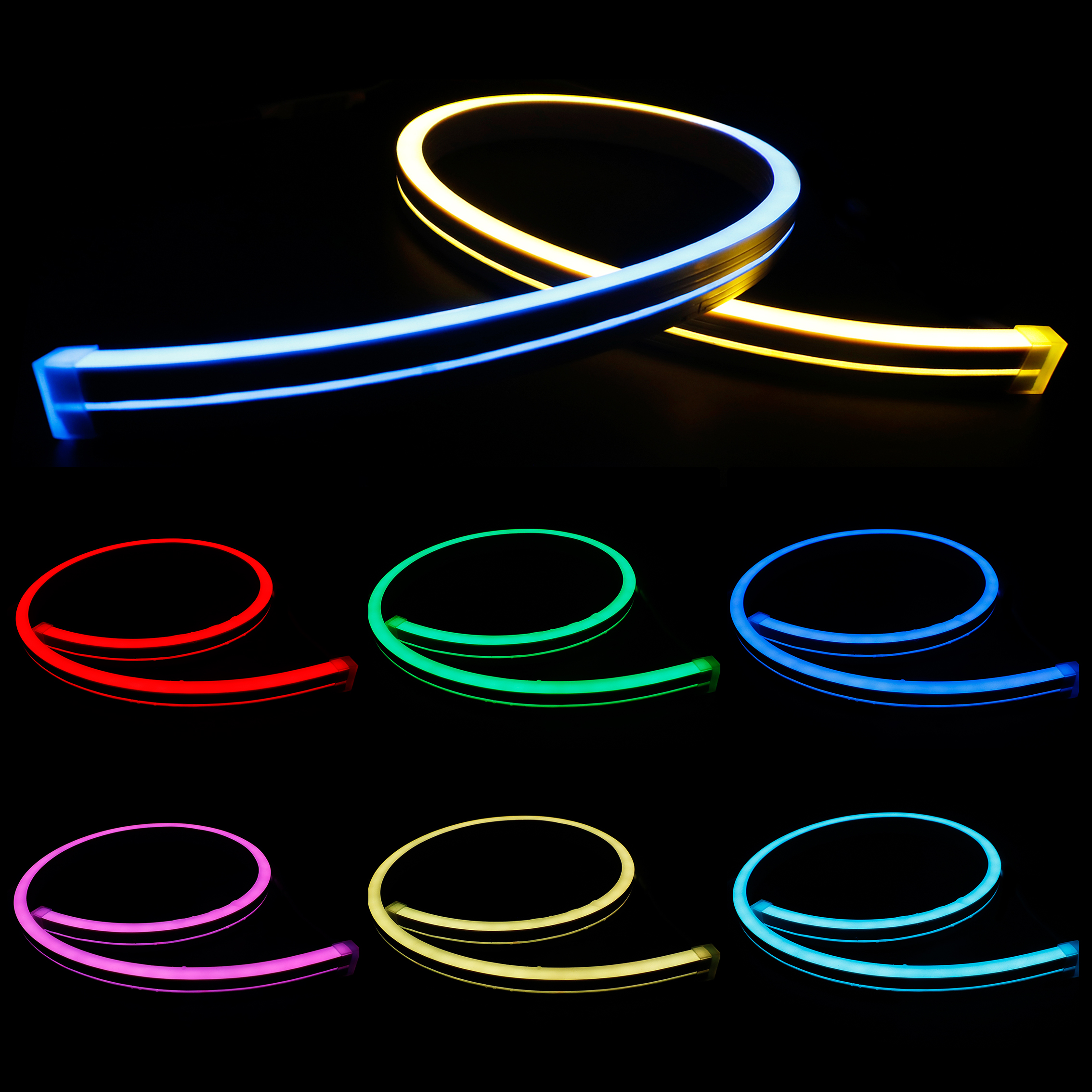 addressable led strips neon flex spi control