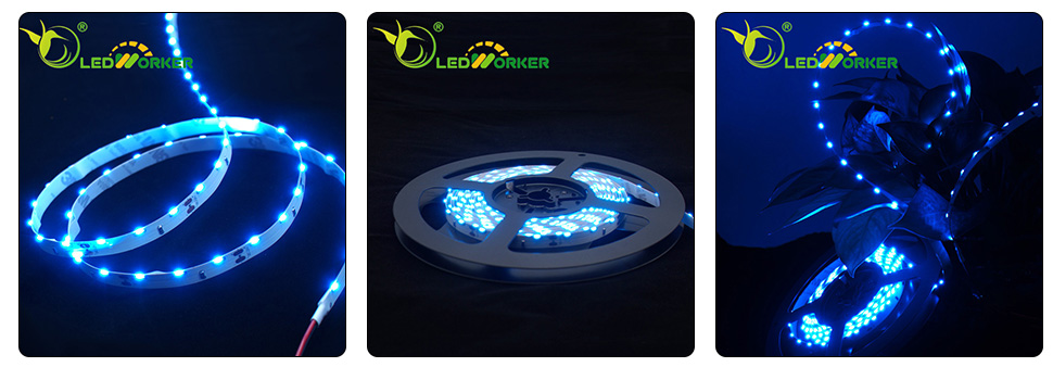 Slim 335 Blue LED Strip Light