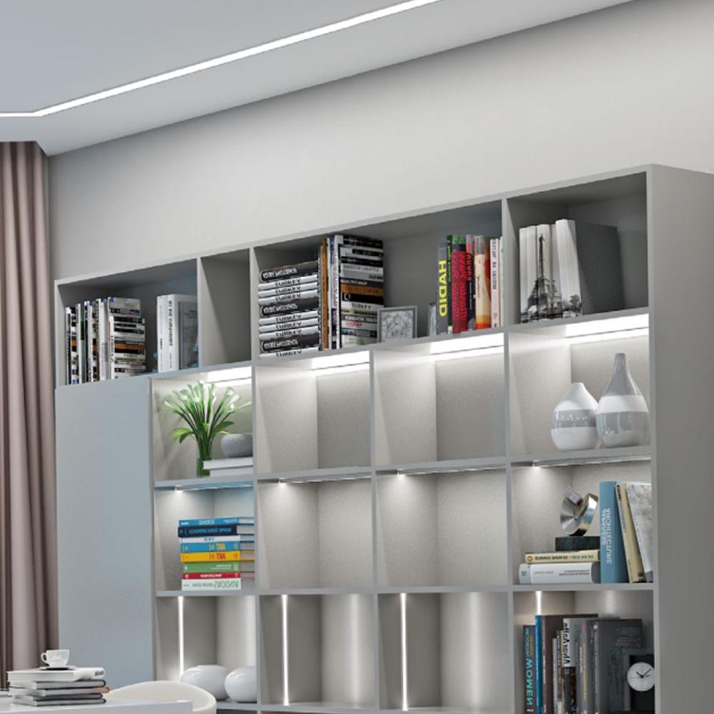 LED strip housings for cabinets