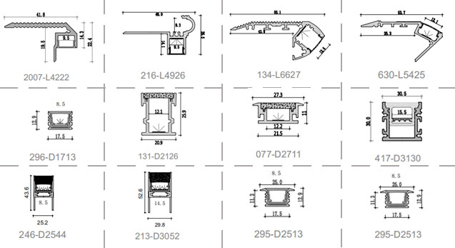 Stair LED Aluminum Profile 