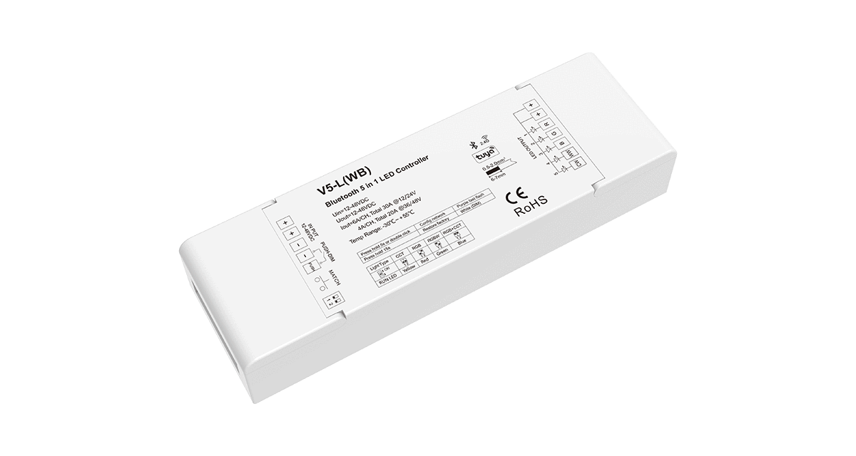 Bluetooth & RF 5 in 1 LED Controller V5-L(WB)