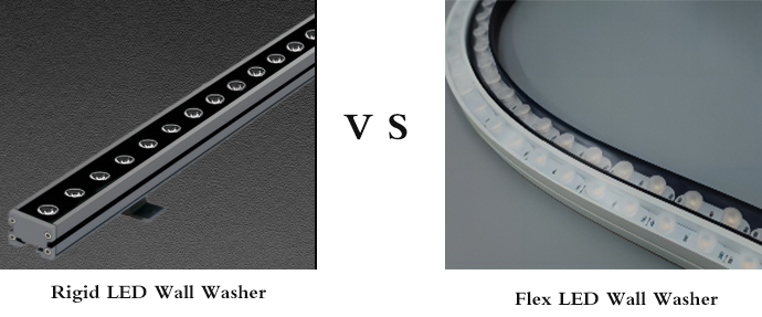 Rigid LED Wall Washer VS Flex LED Wall Washer