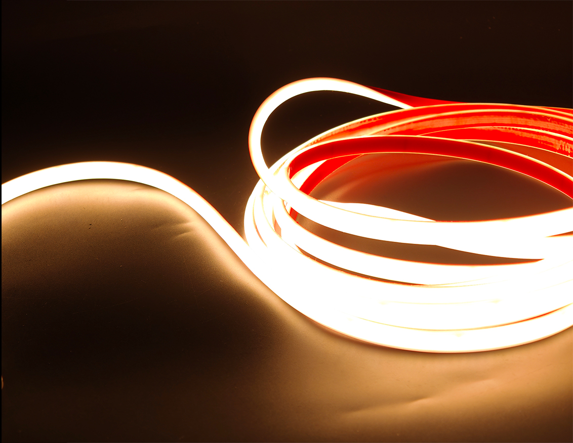 Dot-free high-voltage COB LED strip
