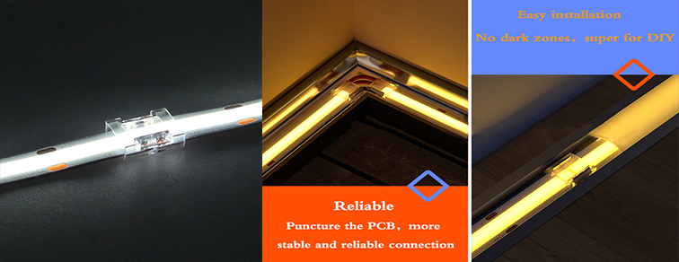 24V COB LED Strip Transparent Connector