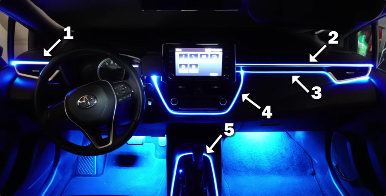 rgb car led strip light