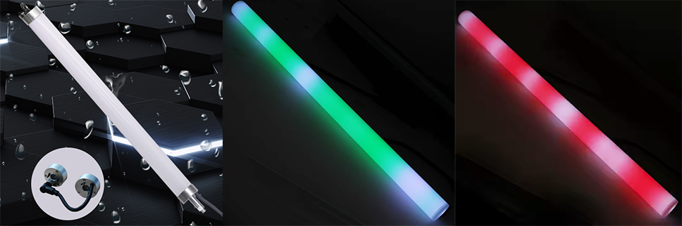 waterproof 360 Degree Changing Color LED Tube