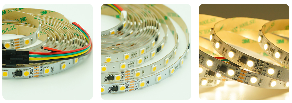 led strip white dmx512 24v pixel strip
