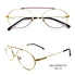 Oval Lady Metal Eyeglasses