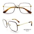Square Metal Optic Eyeglasses