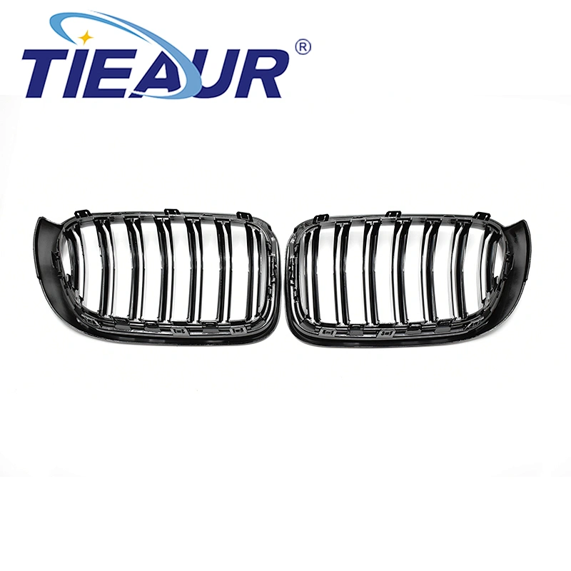TIEAUR Double line Gloss black Front Grilles For X3 F25 14-16