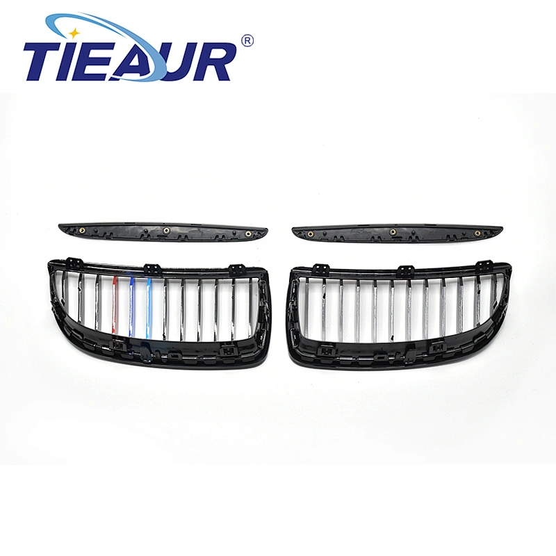 TIEAUR ABS Auto Car Front Bumper Grilles E90 318i/318d/320i,320d/325i/325d/328i/330i 05-07 year single line 3 colors
