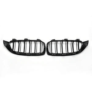 TIEAUR Gloss black Front Grilles Double line For F32