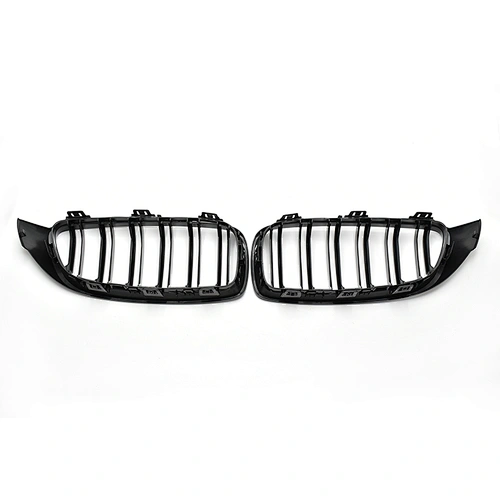 TIEAUR Gloss black Front Grilles Double line For F32