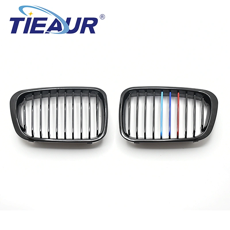 TIEAUR ABS Auto Car Front Bumper Grilles E46,318,320,325,328  2 door 98-01 single line 3 colors