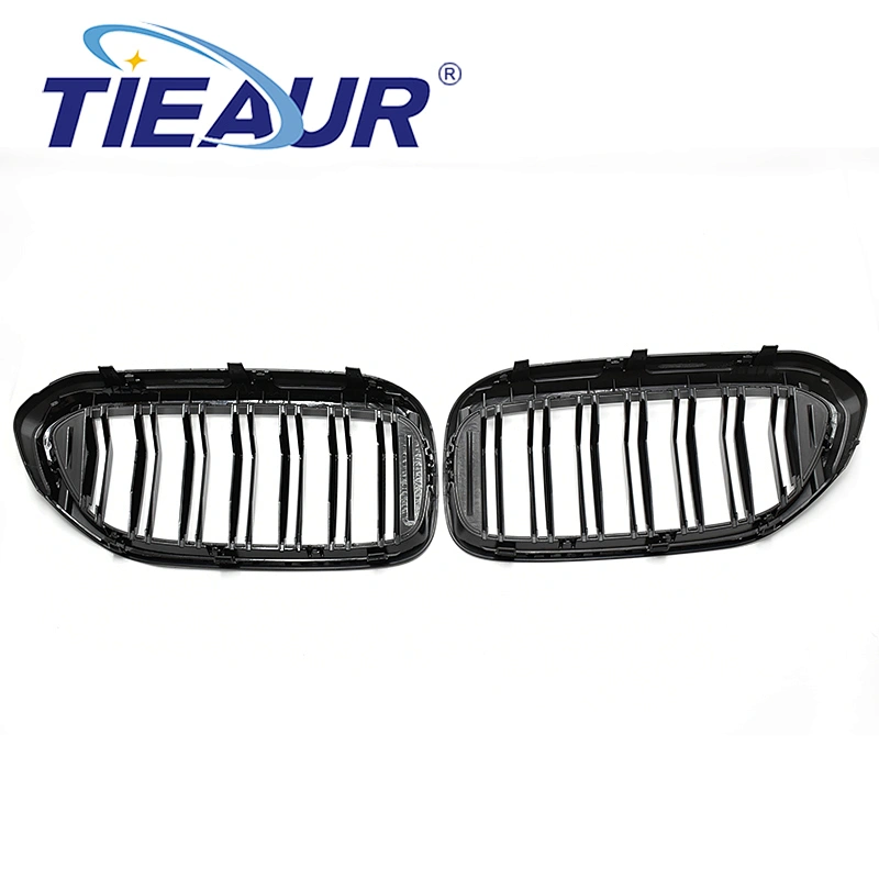 TIEAUR Gloss black Front Grilles Double line For G30 G38