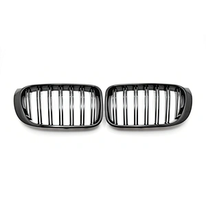TIEAUR Double line Gloss black Front Grilles For X3 F25 14-16