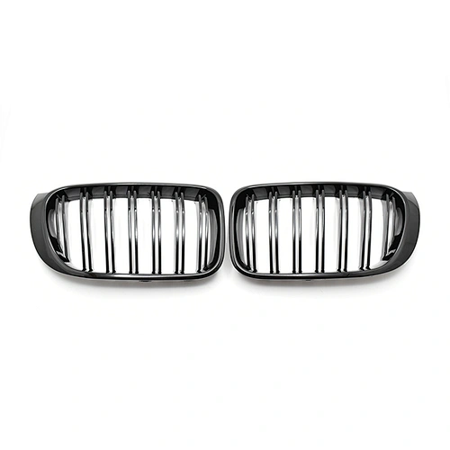 TIEAUR Double line Gloss black Front Grilles For X3 F25 14-16