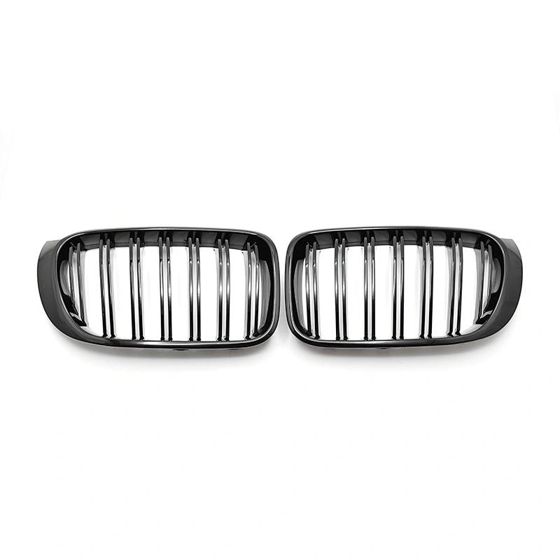 TIEAUR Double line Gloss black Front Grilles For X3 F25 14-16