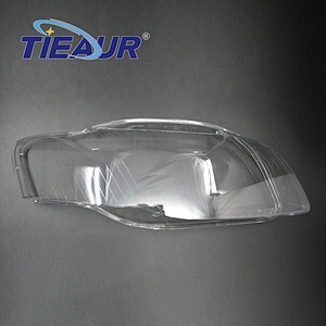 TIEAUR Headlight lens glass cover For A4 B7 04-07