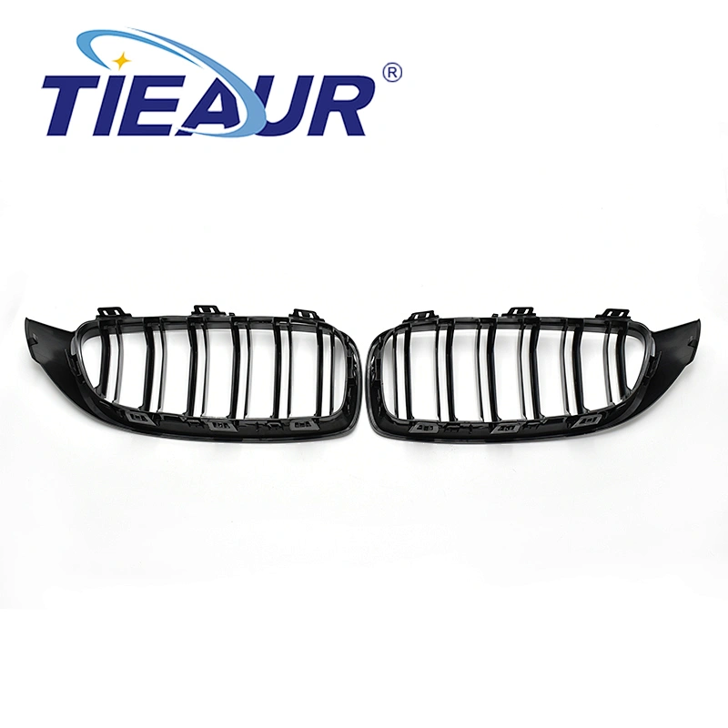 TIEAUR Gloss black Front Grilles Double line For F32