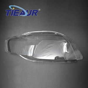 TIEAUR Headlight lens glass cover For A4 B7 04-07