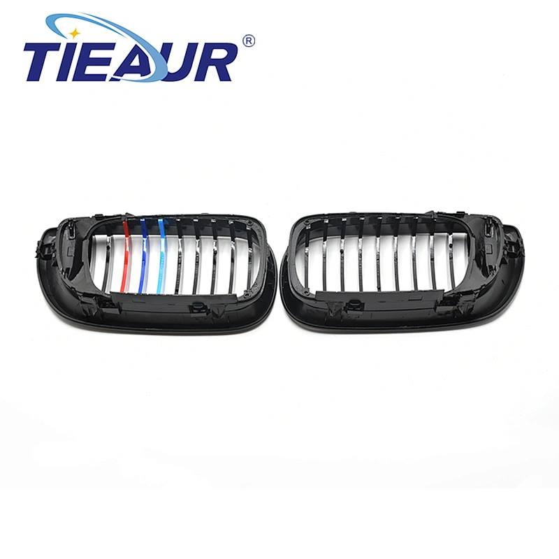 TIEAUR ABS Auto Car Front Bumper Grilles E46,318,320,325,328  4 door 02-04 year   single line 3 colors