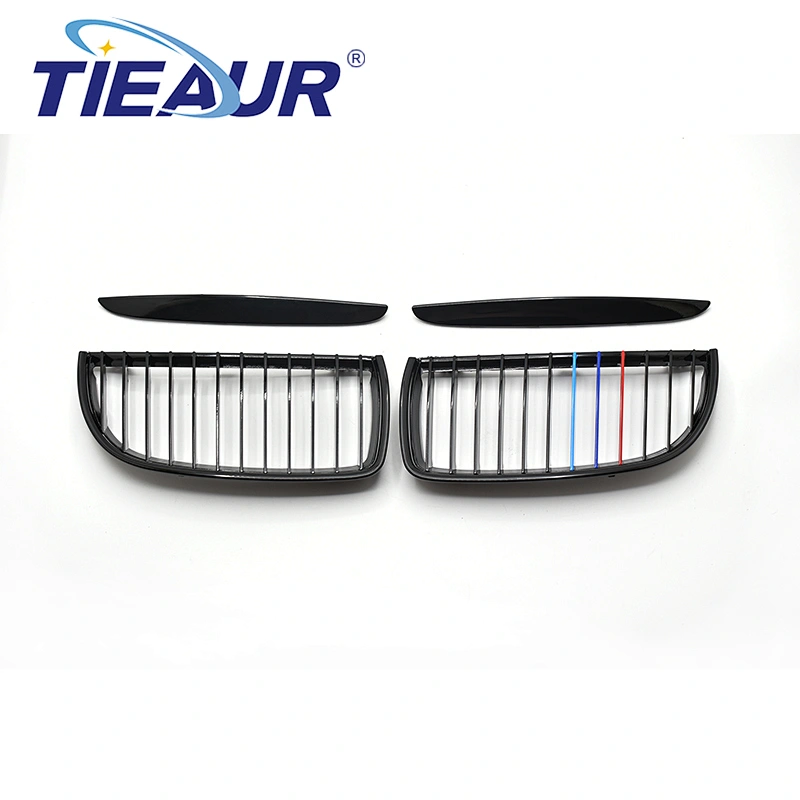 TIEAUR ABS Auto Car Front Bumper Grilles E90 318i/318d/320i,320d/325i/325d/328i/330i 05-07 year single line 3 colors