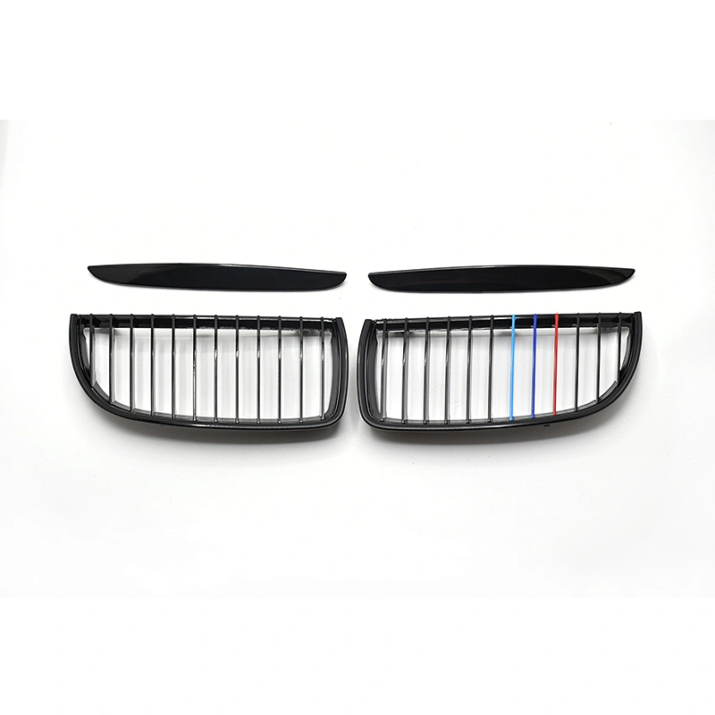 TIEAUR ABS Auto Car Front Bumper Grilles E90 318i/318d/320i,320d/325i/325d/328i/330i 05-07 year single line 3 colors