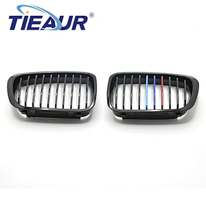 TIEAUR ABS Auto Car Front Bumper Grilles E46,318,320,325,328  2 door 98-01 single line 3 colors
