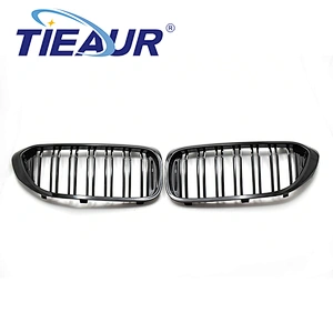 TIEAUR Gloss black Front Grilles Double line For G30 G38