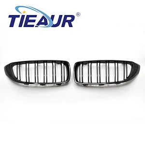 TIEAUR Gloss black Front Grilles Double line For F32