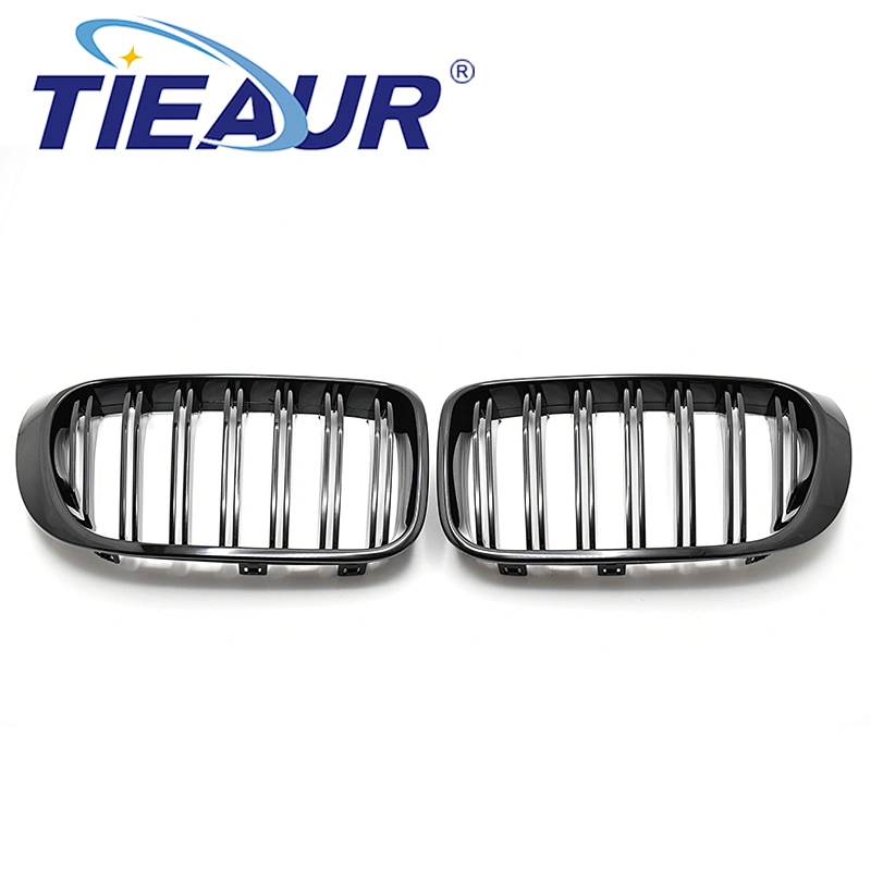 TIEAUR Double line Gloss black Front Grilles For X3 F25 14-16