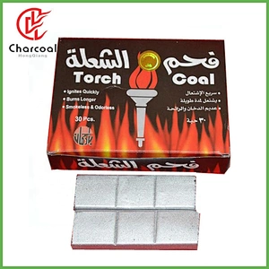 HQHS0030 HongQiang sliver shisha charcoal bamboo charcoal magic coal Troch coal
