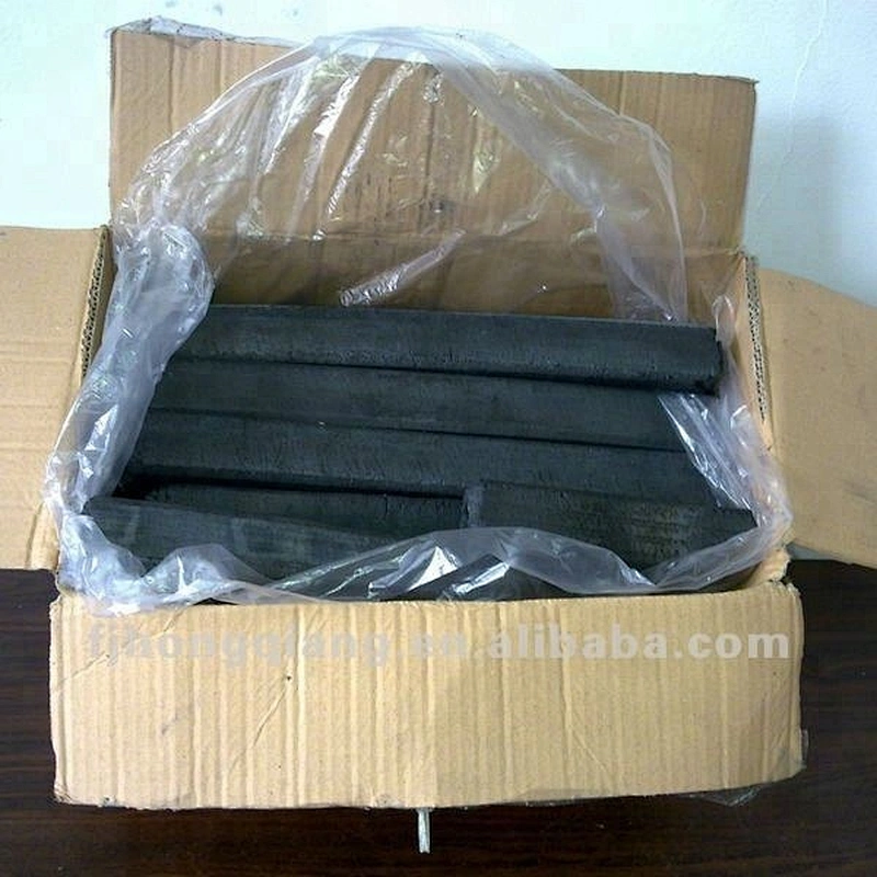 HQBQ0004 HongQiang High Heating Value Square Bamboo BBQ Charcoal for Restaurant Barbecue charcoal