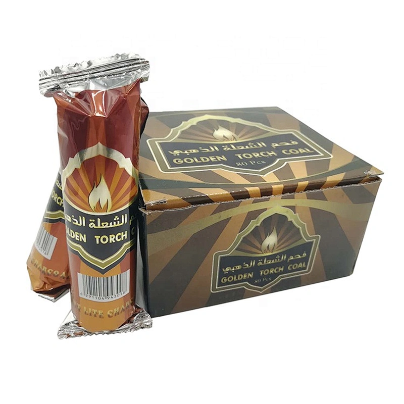 HQRM3380 HongQiang Bamboo Round Hookah Incense Charcoal Tablets