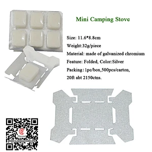 HQ Outdoor Army Mini Folding Solid fuel Tinplate Camping stove