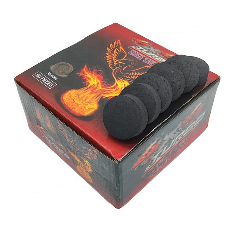 HQRM3880 HongQiang Insense Coal Hookah Shisha Charcoal Bahkoor  Round Charcoal