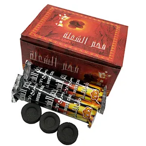 HQRM3301 HongQiang 33mm Odorless Instant Light Incense Shisha Round Charcoal
