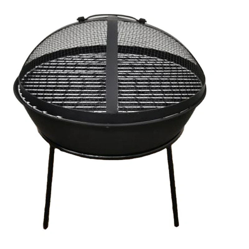 HQ-K06 HongQiang Firepit for Heating BBQ Grill Iron Fire Pit Outdoor Basket Brazier
