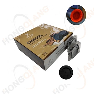 HQRM5030 HongQiang Insense coal Instant light coal for Shisha Round Charcoal