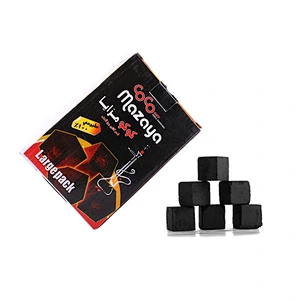 Hongqiang less ash high value coconut  cube charcoal for hookah
