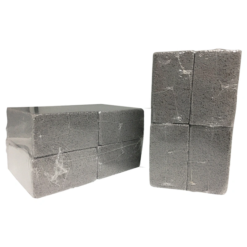 HQBG-02  HongQiang Grey BBQ Grill cleaning brick Pumice Stone brick for Barbecue Four Bricks Glass Pumice Stone  in one set