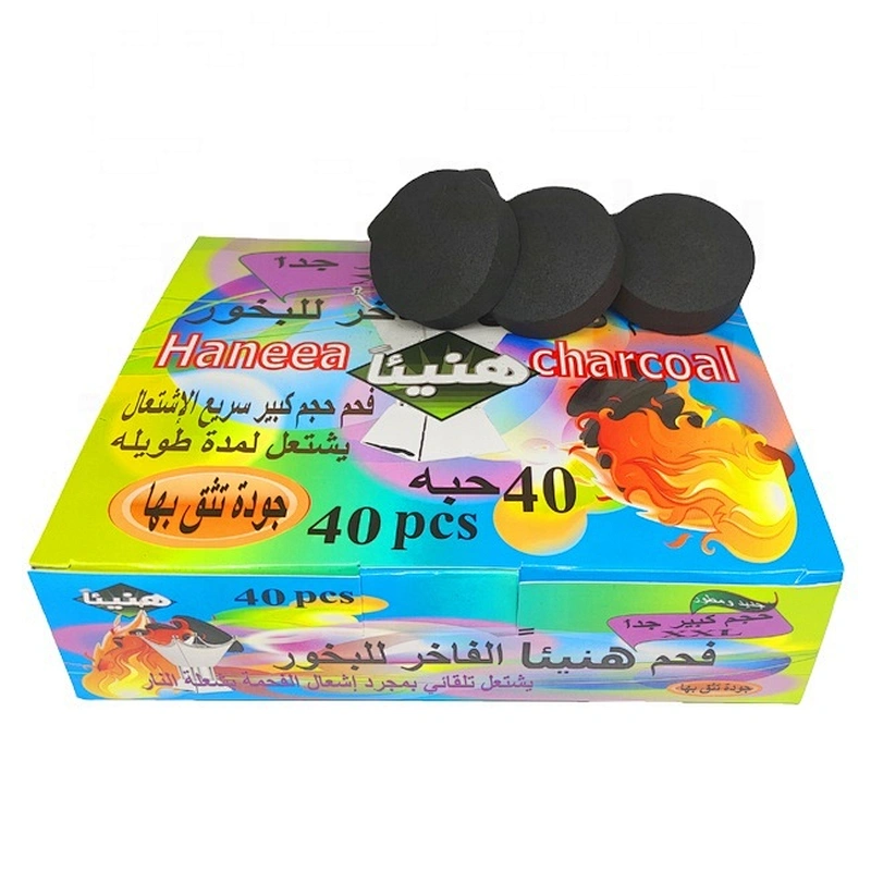 HQRM5040 HongQiang Instant Light Charcoal for Shisha incense coal Round charcoal