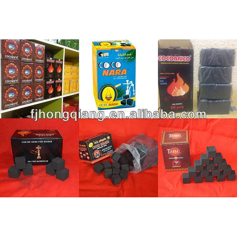 96pcs Cube coconut 2.2cm hookah charcoal in sydney