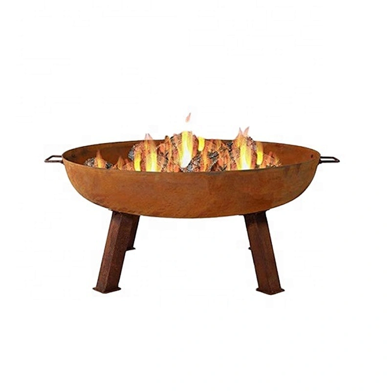 HQ-K06 HongQiang Firepit for Heating BBQ Grill Iron Fire Pit Outdoor Basket Brazier