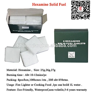 HQS-025 HongQiang Outdoor Military use Hexamine Solid Fuel Tablet