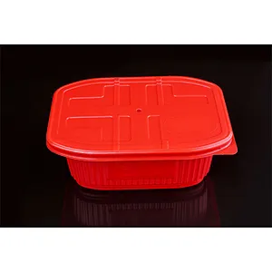 HQFC Hot Selling PP Plastic Disposable Take Away Food Container Heating meal