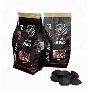 HongQiang high calorific bamboo charcoal pillow shape charcoal for bbq